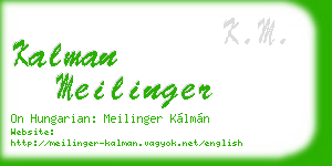kalman meilinger business card